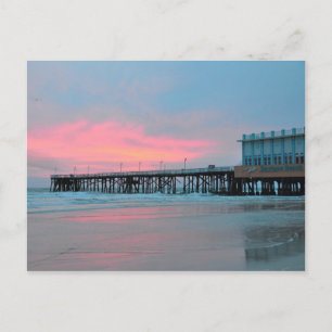 Daytona Beach Main Street Pier Sunrise-vykort Vykort