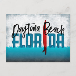 Daytona Beach Postcard Florida Surfboard Vykort