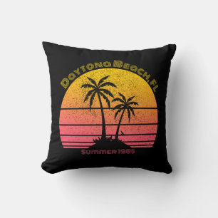 Daytona Beach Retro Sunset Handflatan Kudde