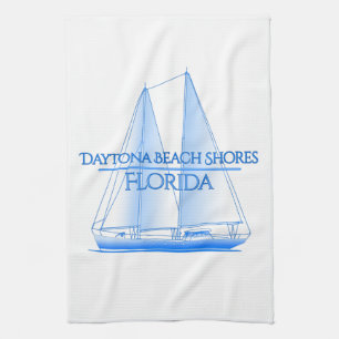 Daytona Beach Shores Coastal Nautical Sailing Sail Kökshandduk