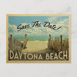 Daytona Beach Spara Datum Vintage Marin Meddelande Vykort