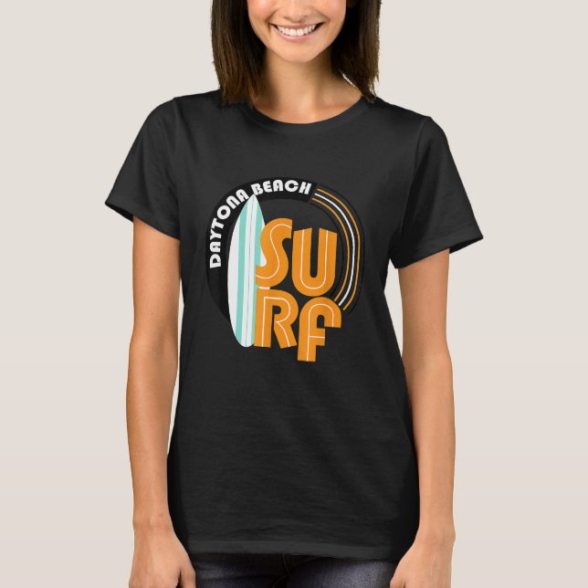 Daytona Beach Surfa och Surfboard Shirt T (Framsida)