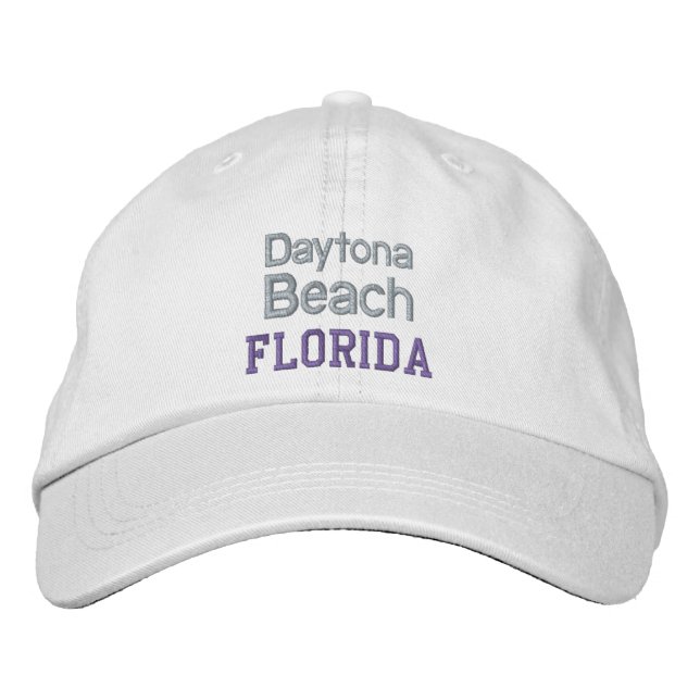 DAYTONA BEACH-tak Broderad Keps (Framsida)