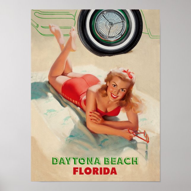Daytona Beach Travel Poster (Framsidan)