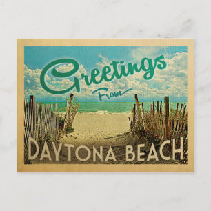 Daytona Beach Vintage resor Vykort