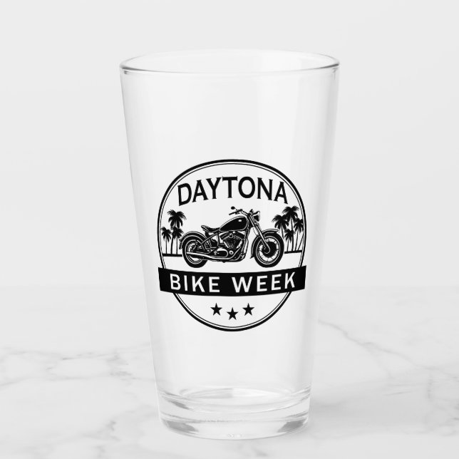 Daytona Bike Week Motorcykel Glaskopp (Framsida)
