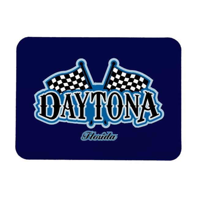 Daytona Flaggad Magnet (Horisontell)