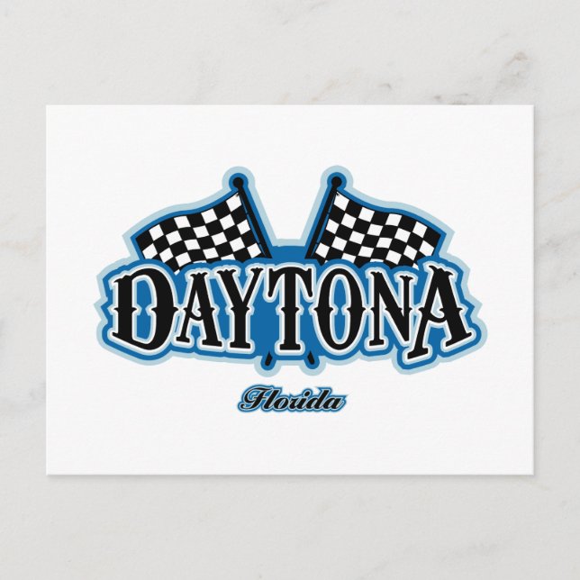 Daytona Flaggad Vykort (Framsida)