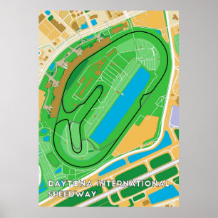 Daytona Internationell Speedway Poster