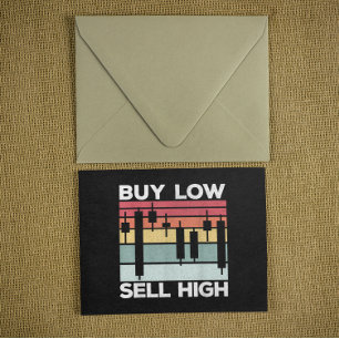 Daytrading Buy low säljer höga Candlesticks Vykort