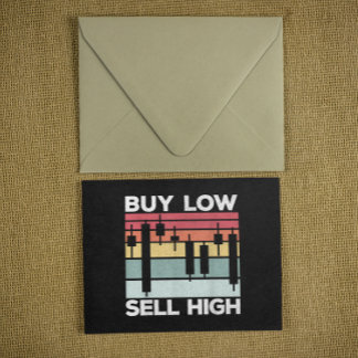 Daytrading Buy low säljer höga Candlesticks Vykort