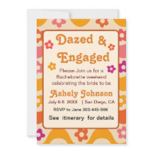 Dazed and Engaged Retro 70s Bachelorette Party