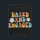 Dazed and Engine Flowers Groovy Bachelorette Part Fleecefilt<br><div class="desc">Dazed and Engine Flowers Groovy Bachelorette Party</div>