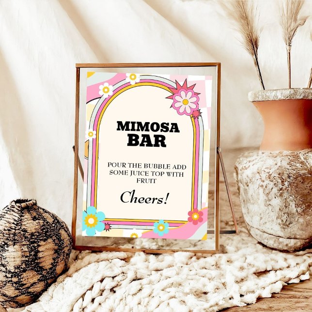 Dazed & Engaged Bachelorette Mimosa Pub Bord Sign Poster (Skapare uppladdad)