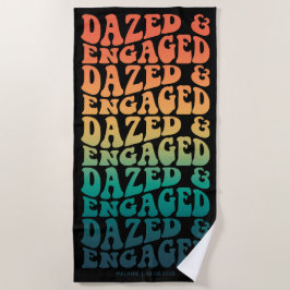 Dazed Engaged Retro Gradient Text Anpassad