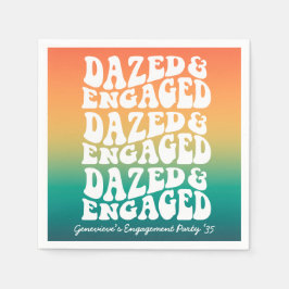 Dazed Engagerad Retro Typografi Pappersservett