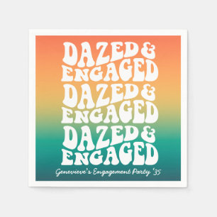 Dazed Engagerad Retro Typografi Pappersservett