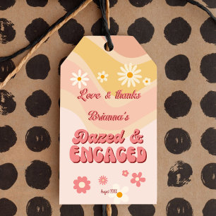 Dazed och ilagd groovy retro bachelorette till för presentetikett