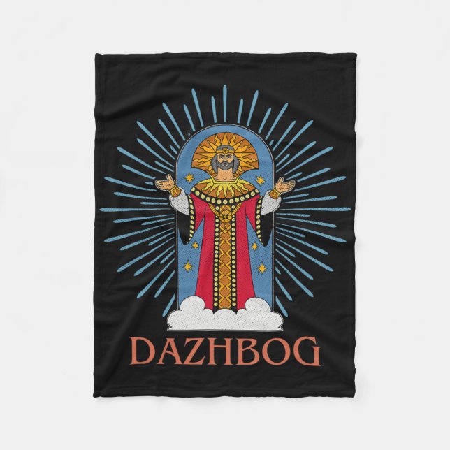 Dazhbog Ancient Mythological Slavic Paganism Russi Fleecefilt (Framsidan)
