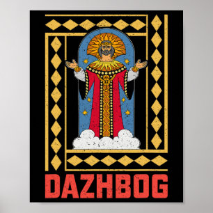 Dazjbog gammal mytologisk slavisk hedendom Rysslan Poster