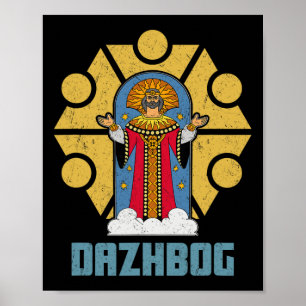 Dazjbog Gammal mytologisk slavisk hedendom Rysslan Poster