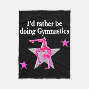 DAZLING ROSA GYMNASTICS DESIGN FLEECEFILT