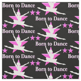 DAZLING ROSA OCH SVART BALLERINA FABRIC TYG