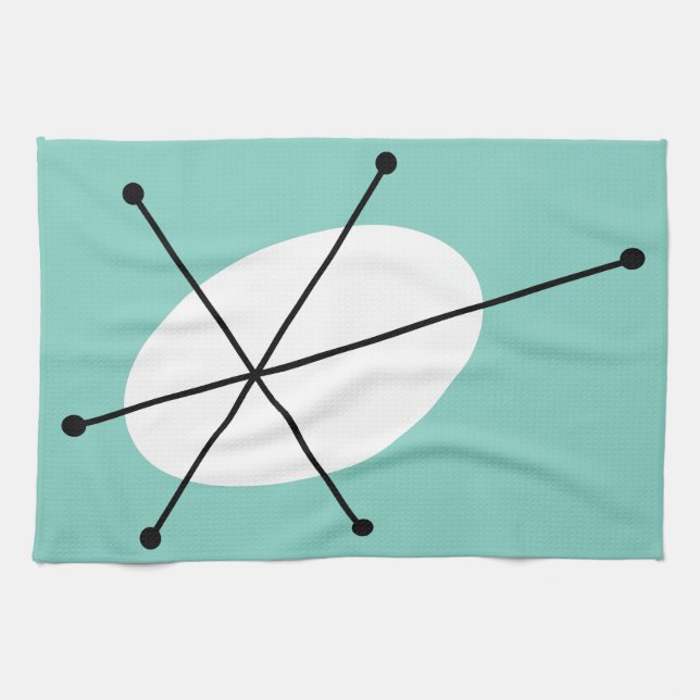 Dazzle Blue-kökshandduk Kökshandduk (Horisontell)