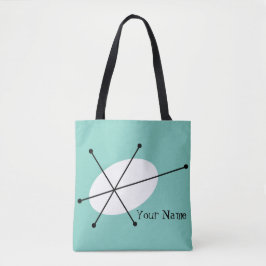 Dazzle Blue-text över hela Tygkasse