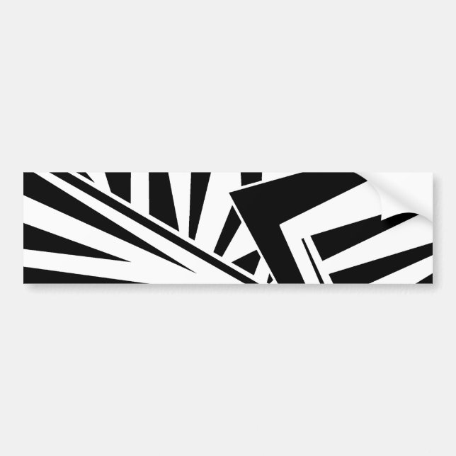 dazzle camouflage(black) bildekal (Framsidan)