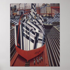Dazzle-fraktaser i Drydock poster 13" x 16"