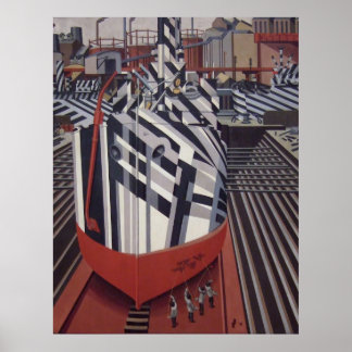 Dazzle-fraktaser i Drydock poster 24" x 31"