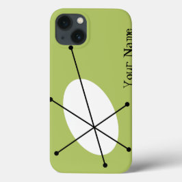 Dazzle-Grönten 'Ditt namn' iPad Mini fodral