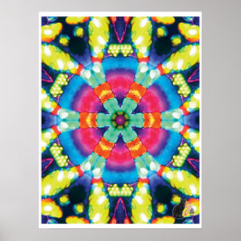 Dazzle Kinetic Collage Kalejdoskop Affisch