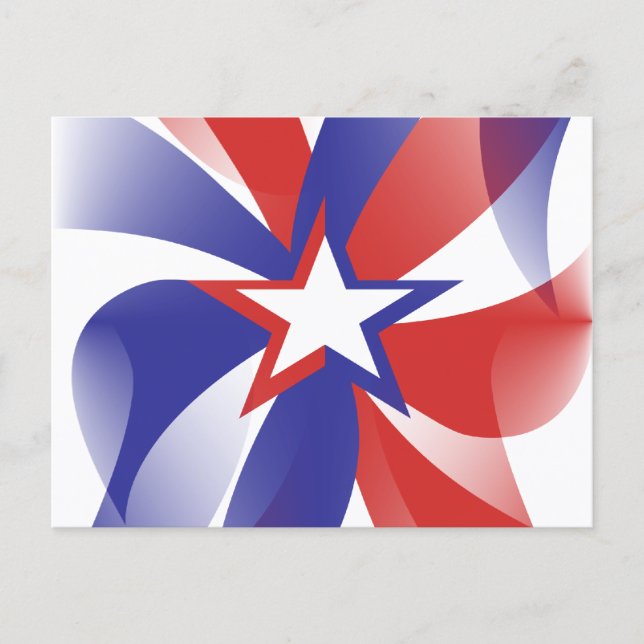 Dazzle Me Patriotic Postcard Vykort (Framsida)