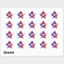 Dazzle Me Patriotiska Röda Vita Blå Stjärndekorati