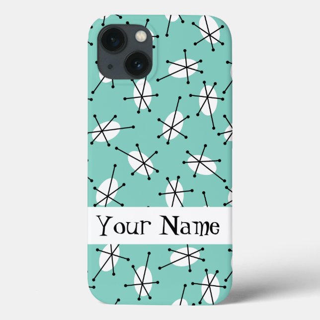 Dazzle Multi Blue 'Namn' iPad-väska (Baksida)