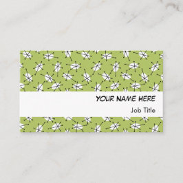 Dazzle Multi Grönt affärskort white rand Visitkort