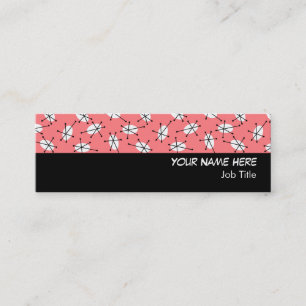 Dazzle Multi Rosa Black rand smala Mini Visitkort