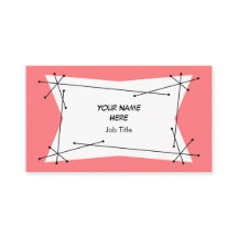 Dazzle Plaque Rosa affärskort