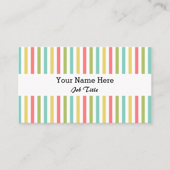 Dazzle Rand Classic-affärskort vitt Visitkort (Framsida)