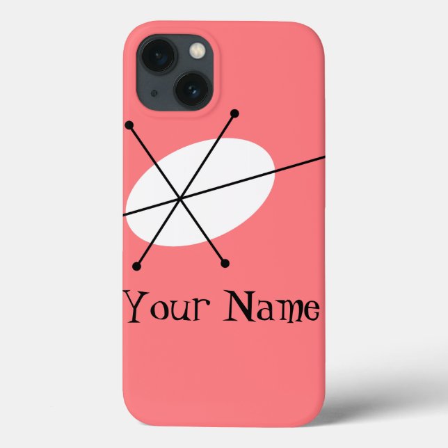 Dazzle Rosa "Namn" iPad-lodrät (Baksida)