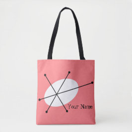 Dazzle Rosa text över hela Tygkasse