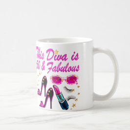 DAZZLING 50:E DIVA KAFFEMUGG