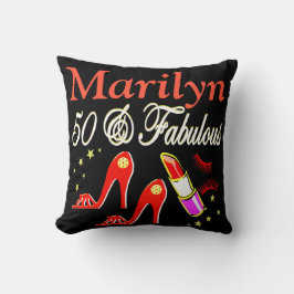 DAZZLING 50 OCH FABULÖS PERSONLIG PILLOW KUDDE