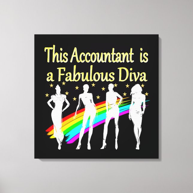 DAZZLING ACCOUNTANT DIVA DESIGN CANVASTRYCK (Framsida)