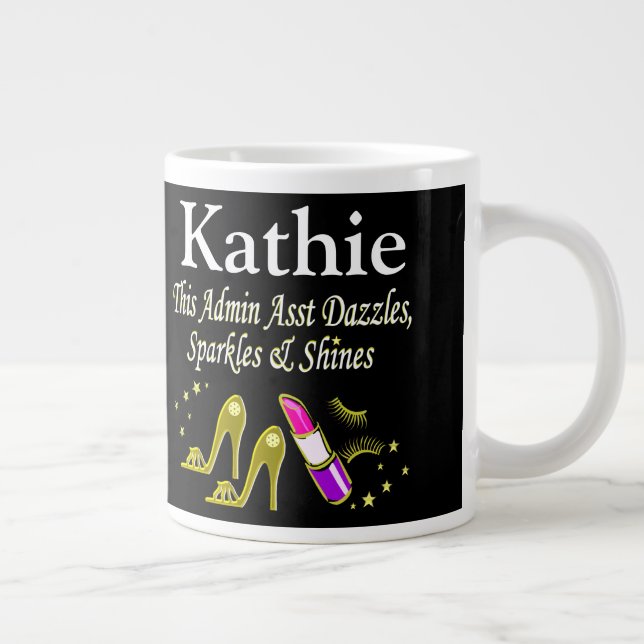 DAZZLING ADMIN ASST GULD CUSTOMIZED MUGG JUMBO MUGG (Höger)