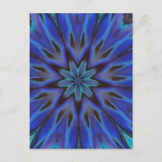 Dazzling Blue Abalone Mor i Pearl Mandala Vykort