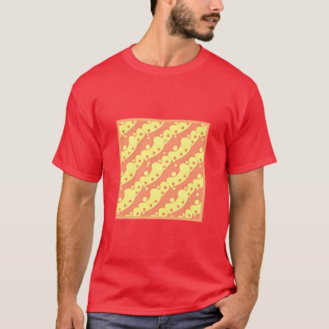 Dazzling Colorful Abstraction Mönster T Shirt (Framsida)