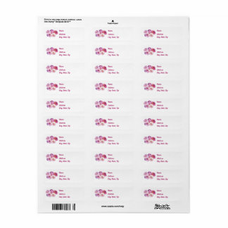 Dazzling Dahlias Return Address Labels Returadress Etikett